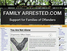 Tablet Screenshot of familyarrested.com